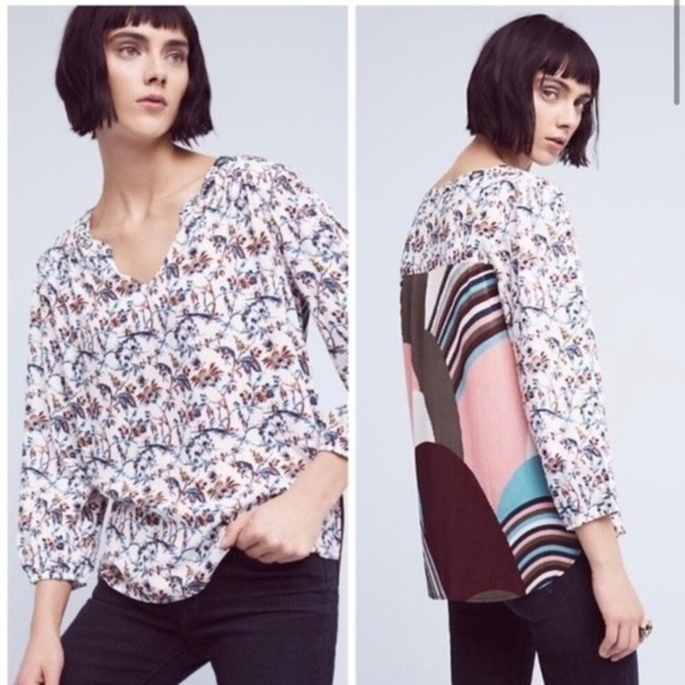 Anthro One‎ September Caia Floral Blouse